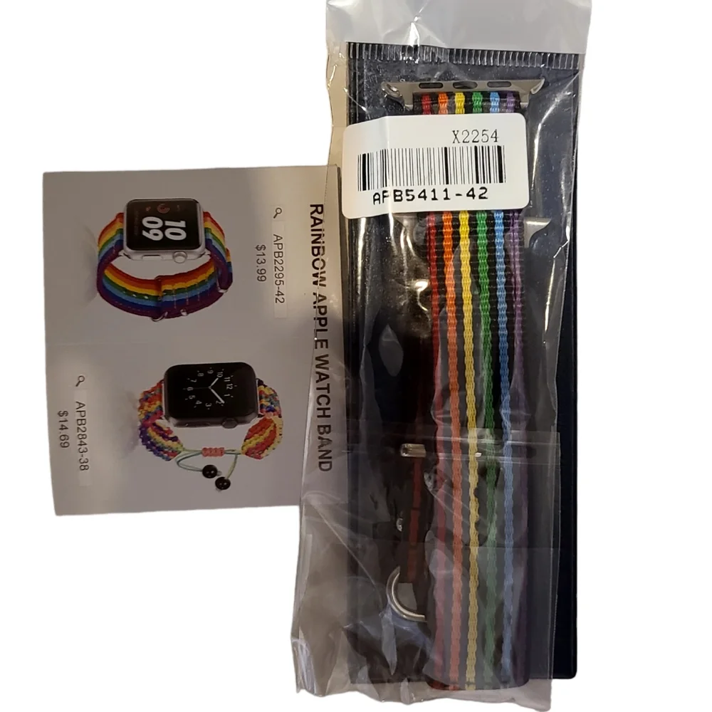 Rainbow Apple Watch Band NWT iwatch series colorful fun